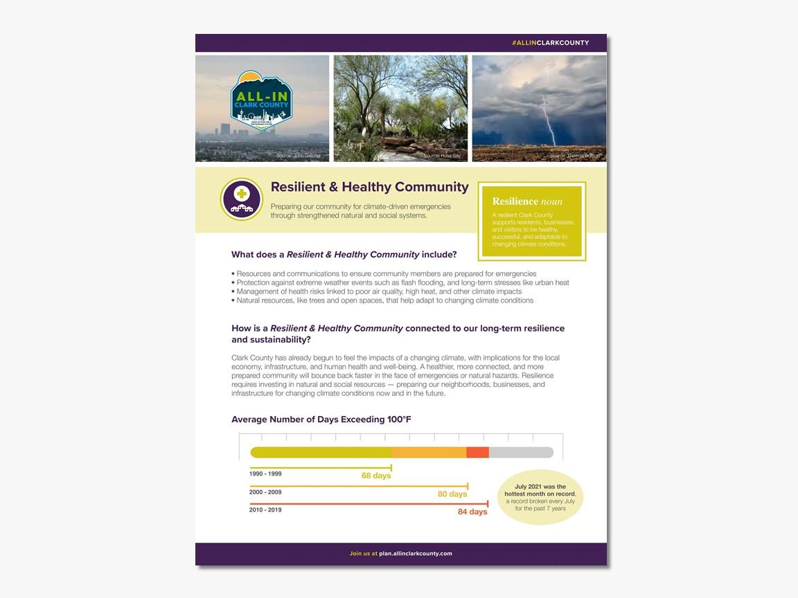 All-In Clark County Factsheet: Resilient & Healthy Community