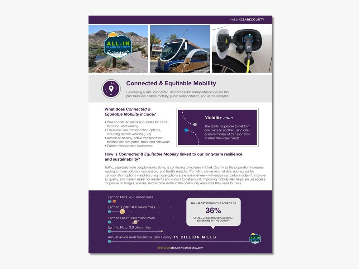 All-In Clark County Factsheet: Connected & Equitable Mobility